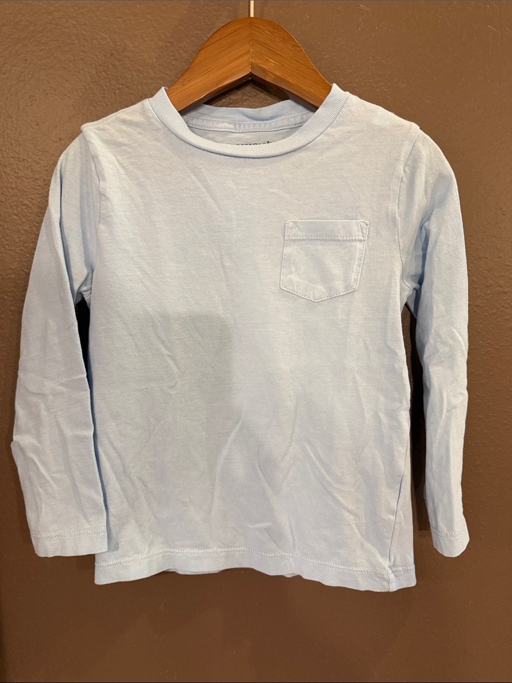 Crewcuts Light Blue Long Sleeve Pocket Tee